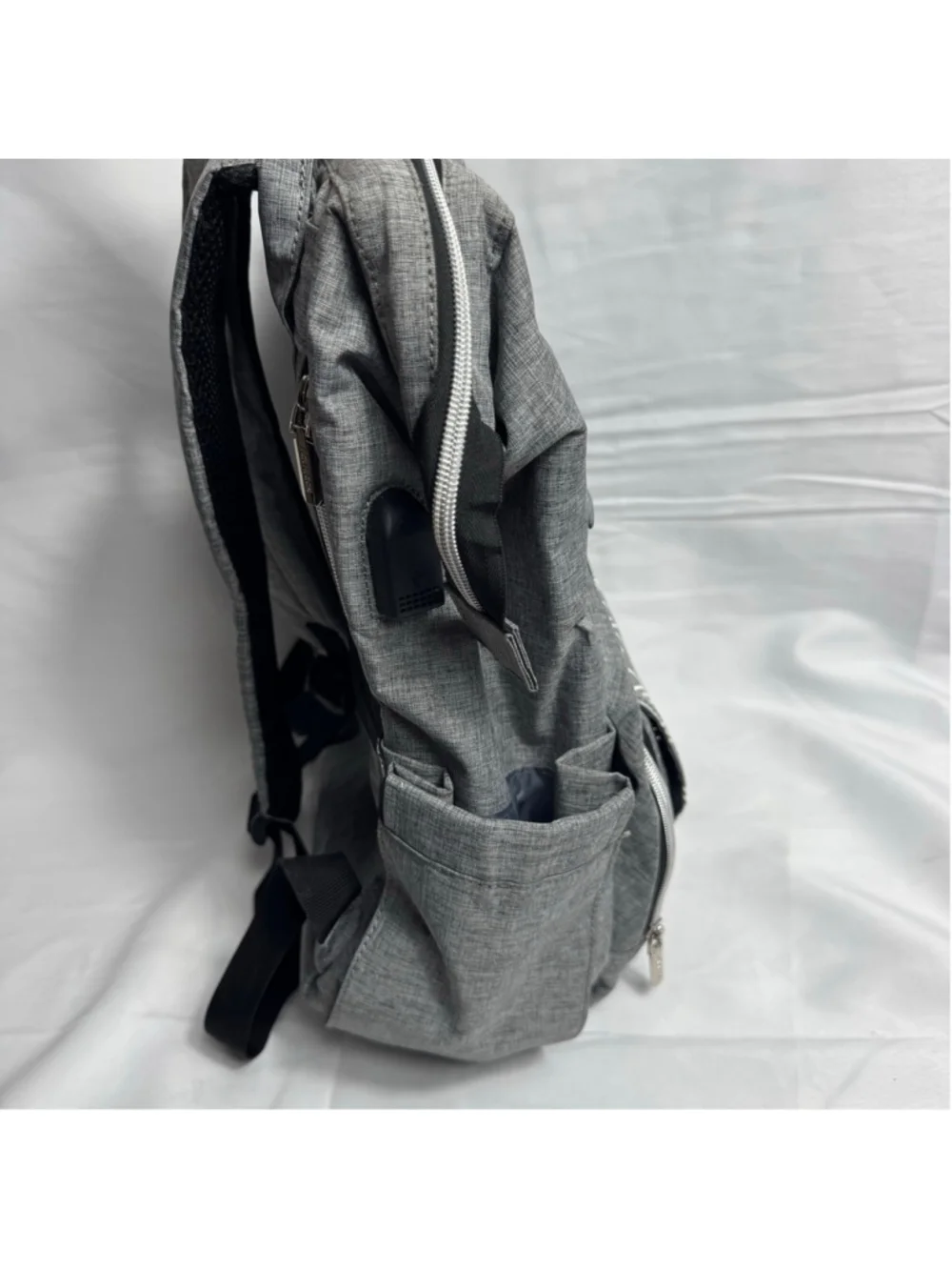 Women's Lovevook Grey and White Arrow Print Baby Bag Backpack One Size